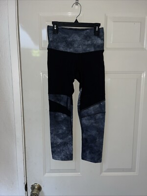 Women s North Face Size Small Black And Blue Capri Leggings 
