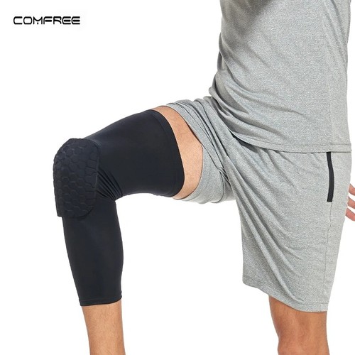 US Compression Sleeves Long Knee Pads Brace Support Protector Basketball Sports - Picture 13 of 16