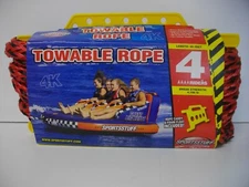 Sportstuff Airhead 57-1532 4 Rider 60 Foot 4K Towable Rope with Caddy  boat