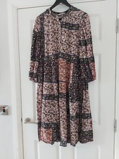 Tu Woman Floral Autumn Oversized Dress UK 8