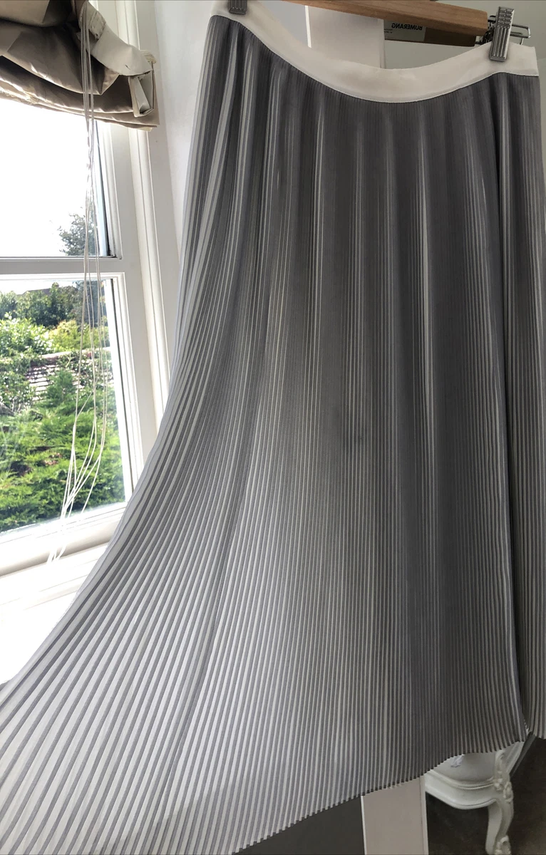 Silver pleated cheap skirt primark