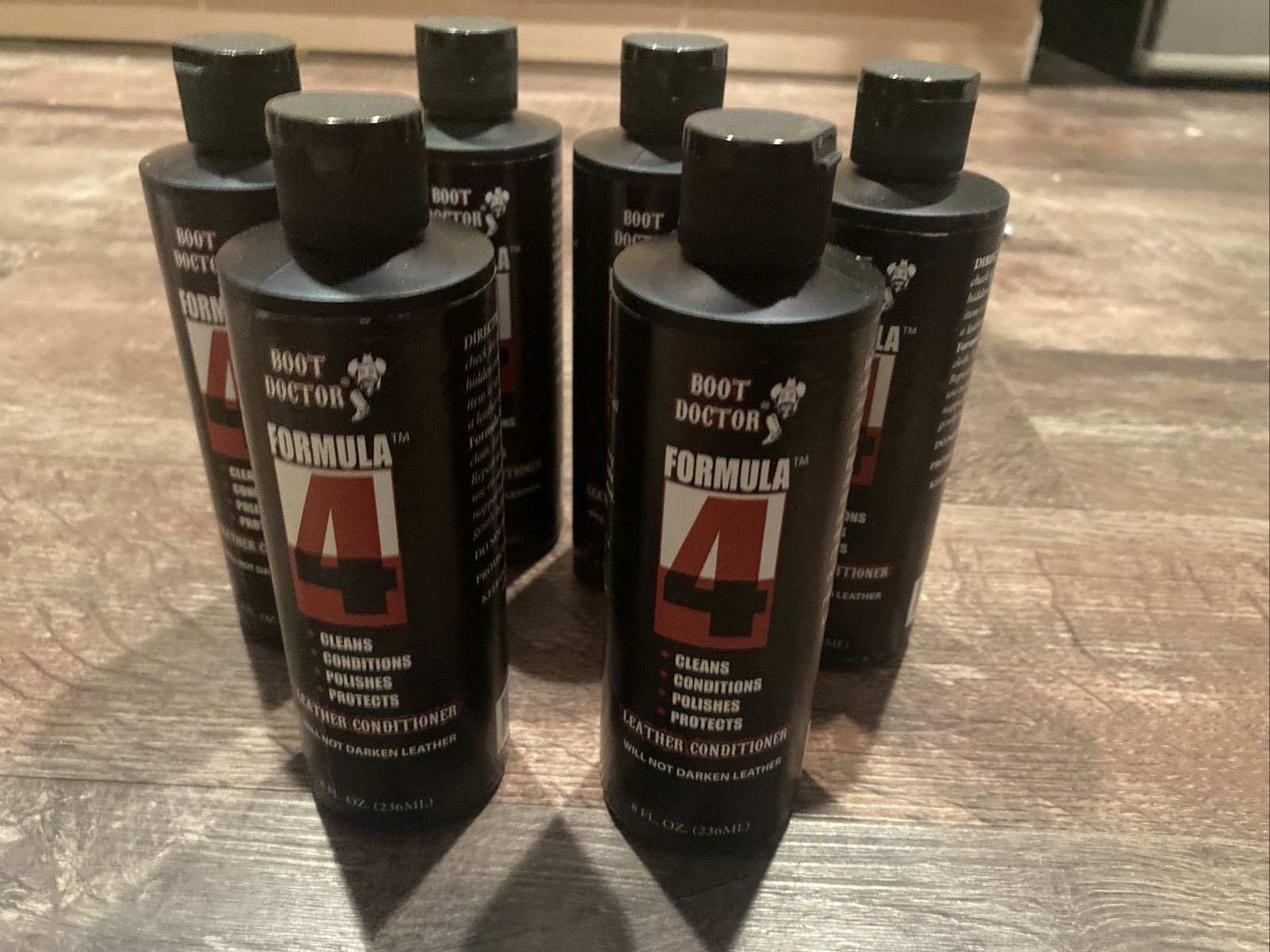 BOOT DOCTOR Formula 4 Leather Conditioner Cleaner Polish 6 pk of 8 ounce bottles
