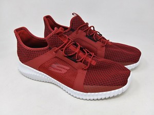 skechers flex sole hombre rojas