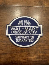 Wal Mart Walmart Discount City Sell Less Patch Trucker Hat 3” Iron On Rare Logo