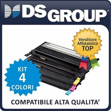 KIT 4 TONER CMYK COMPATIBILI PER SAMSUNG CLT-K4092 CLP 310 310N 315 CLX3170FN..