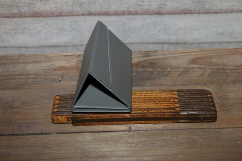 Cote D'Azur Gray Foldable Triangular Sun Glasses/Eye Glass Case - Picture 2 of 9