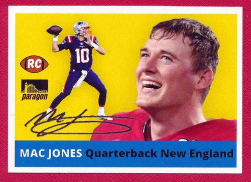 Mac JONES * 2021 Novelty Rookie Card * Classic 50's Style * RC * Free Shipping! - Picture 4 of 5