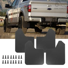 For Ford F150 F250 F350 Front&Rear Wide Rally Mud Flaps Splash Guards Mudguards