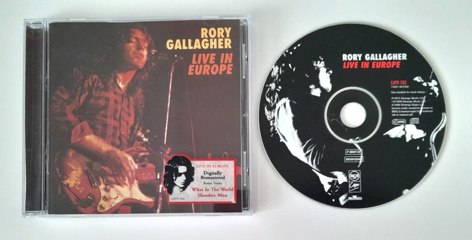 RORY GALLAGHER - LIVE IN EUROPE 1999 EXPANDED REMASTERED REISSUE CD