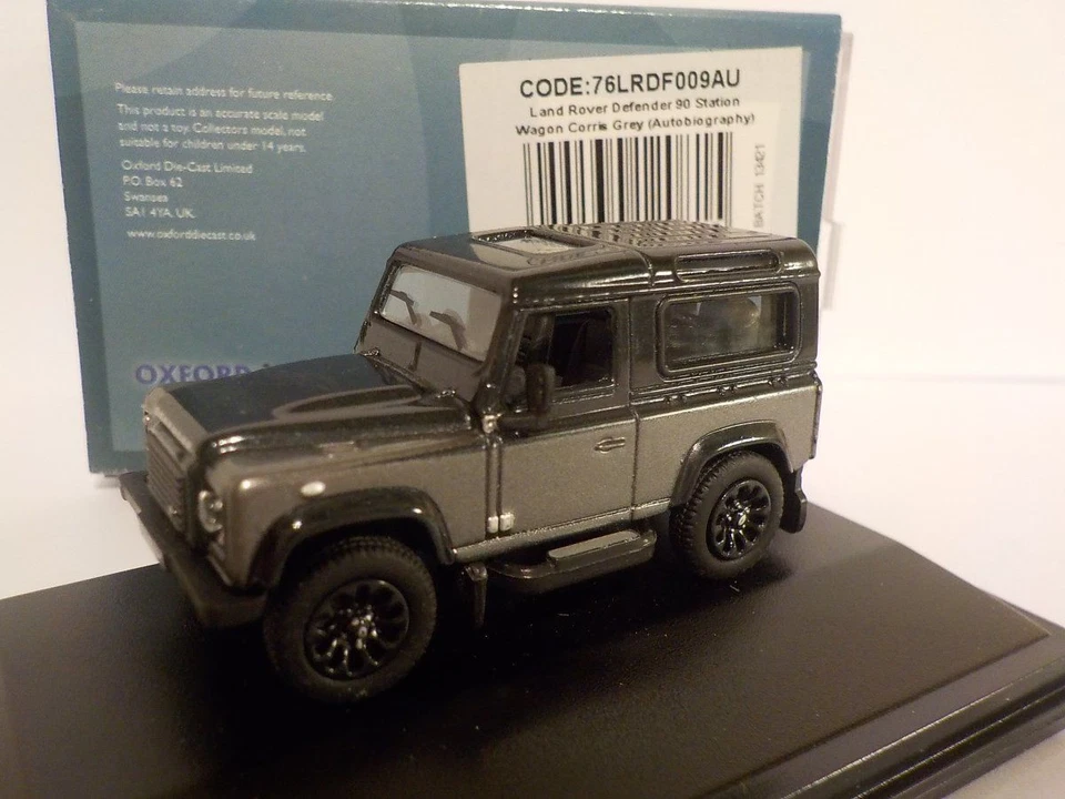 New Land Rover Defender SW 90 - Corris Grey - Oxford Diecast 1/76 oxf 76LRDF0