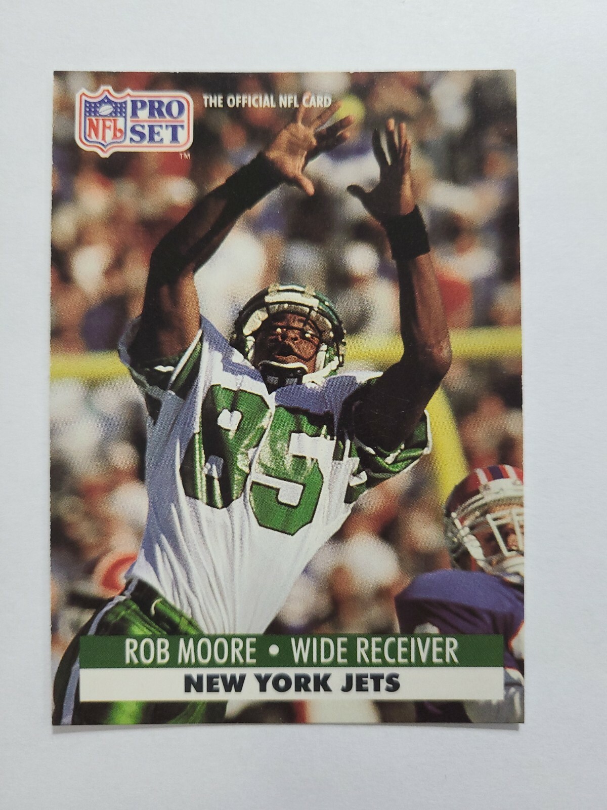 ROB MOORE 1991 PRO SET FOOTBALL CARD # 608 E7088