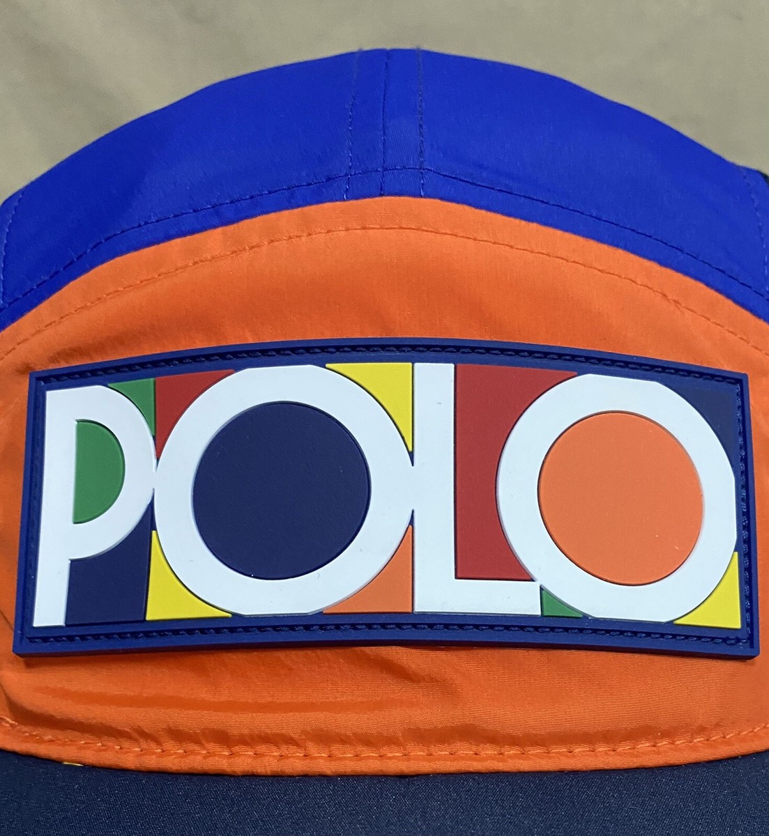 Polo Ralph Lauren Men's Color Block 5 Panel Nylon Long-Bill Hat