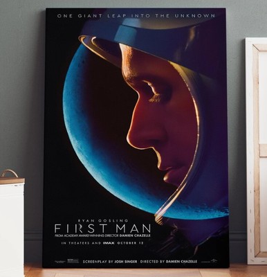 First Man Movie Poster, Movie Art