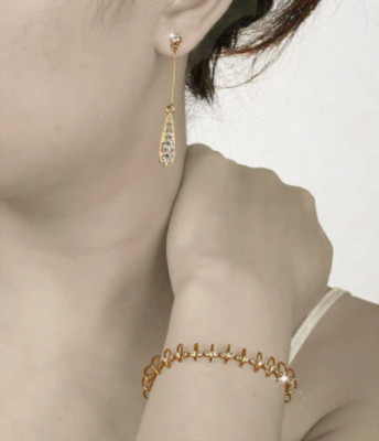 Armband und Ohrringe Schmuckset, 2 Stück Swarovski Crystal Elements