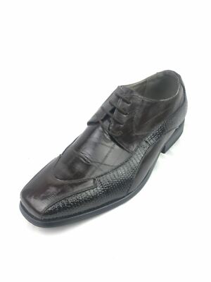 Viotti Croc Print 2 Tone Leather Dress Shoes Oxfords Men display picture 3