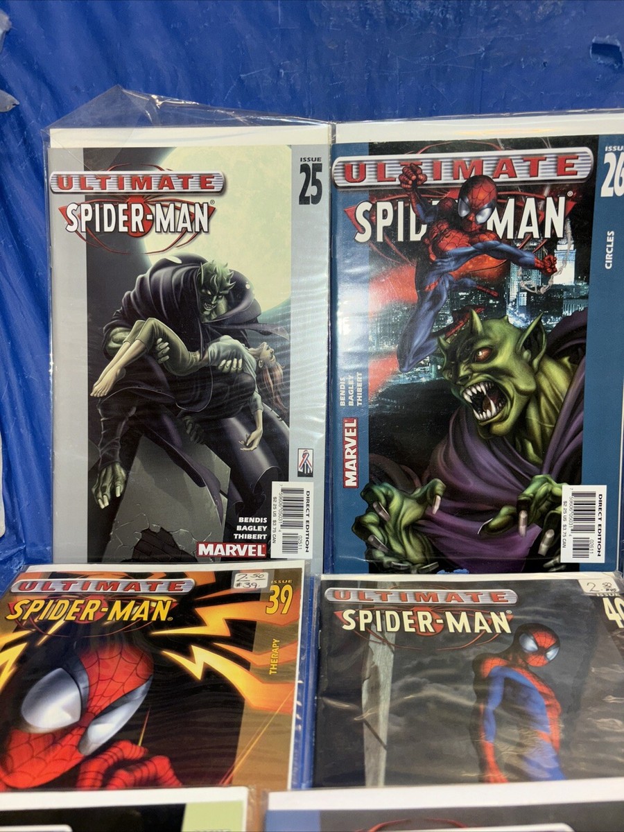 10 MARVEL ULTIMATE SPIDER-MAN COMICS; 25-27, 39-43, 45, 46, BENDIS