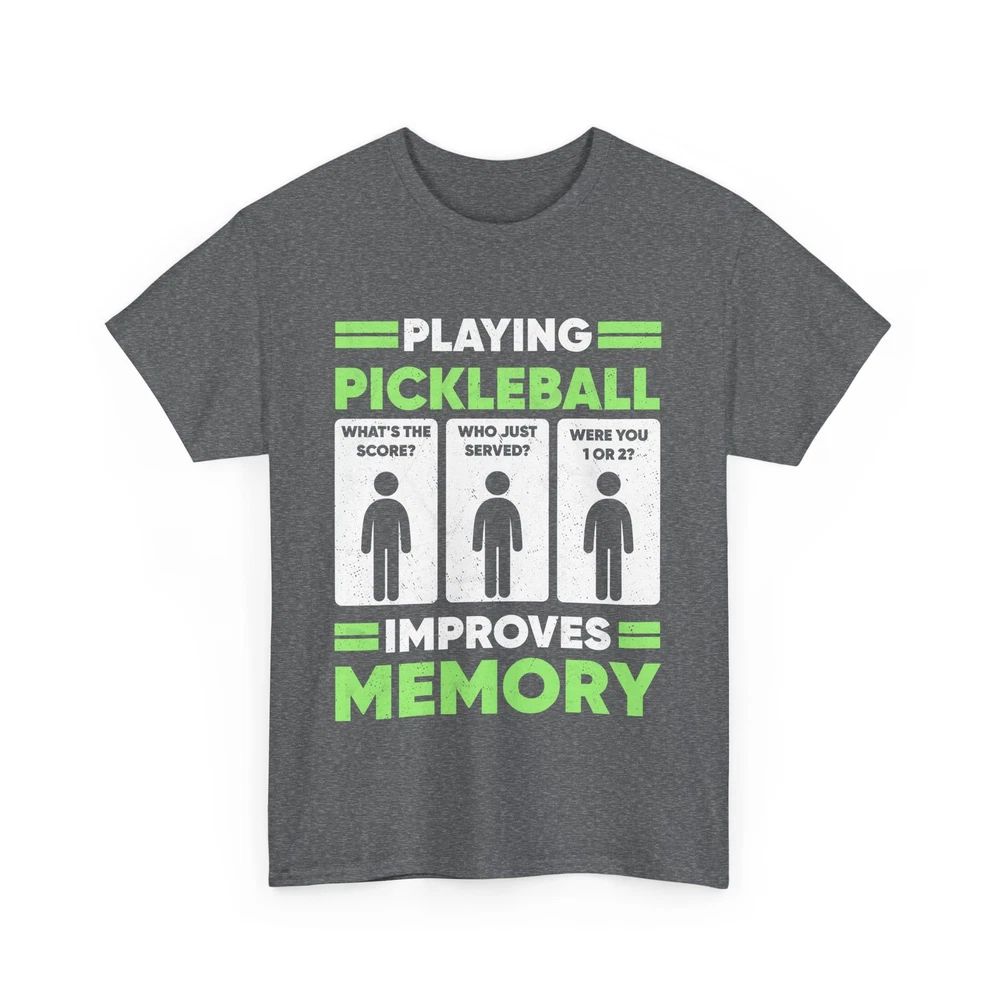 Pickleball Player Shirt, Playing Pickleball Improves Memory Women Men Shirt