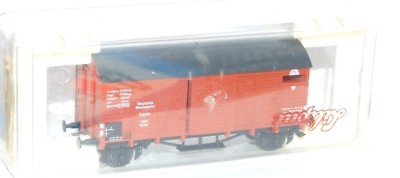 LILIPUT DR BRAUNER GEDECKTER GÜTERWAGEN #1037 GRHS GBC SPUR HO