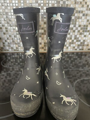 joules Unicorn girls wellies size UK