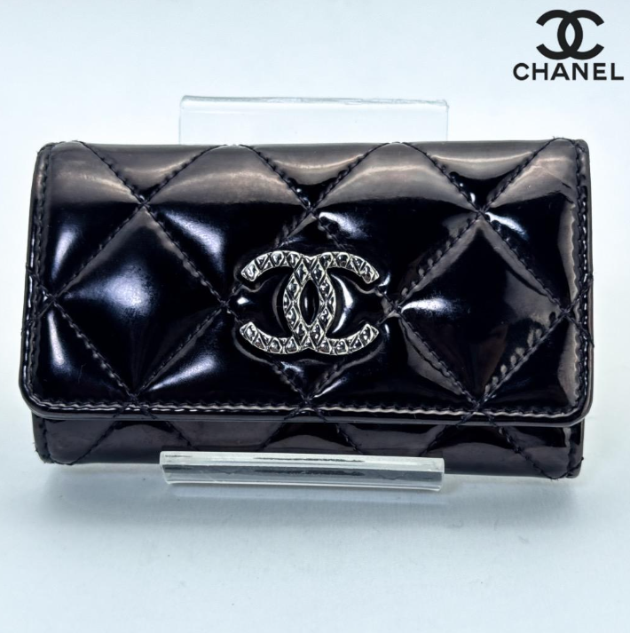 Chanel Brilliant Patent Enamel 6Key Case Leather Ladies/0015905 eBay