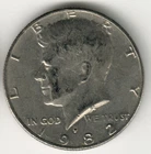 USA - 1982P - Kennedy ½ $ - Bald Eagle - Low Mintage - #16471