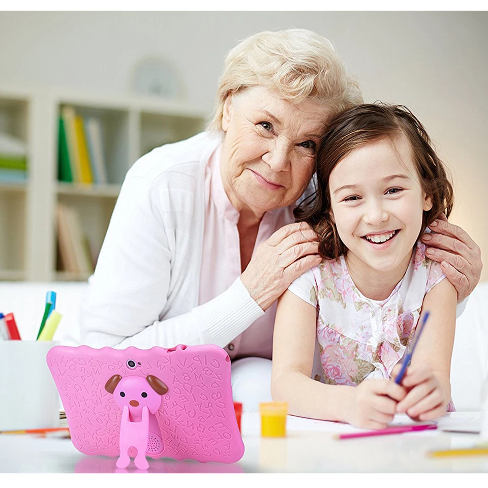 7" Quad Core Android Kids Tablet Wifi Camera Games iPad For Children Kids Gifts - Image 3 of 4