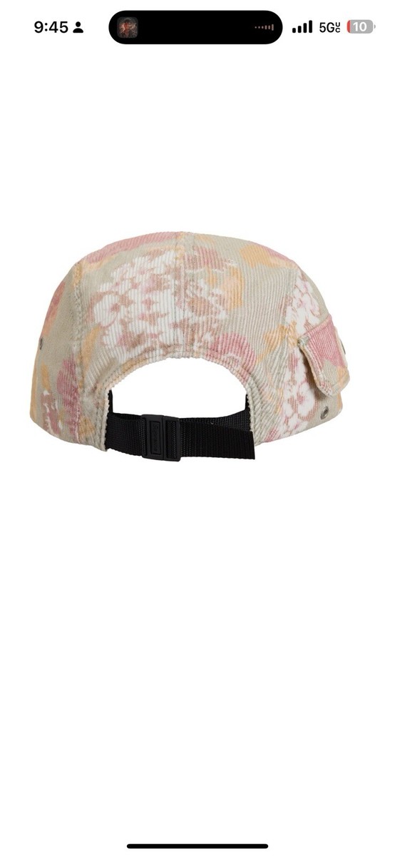 Supreme Corduroy Pocket Camp Cap SS24 Floral Box Logo SS24