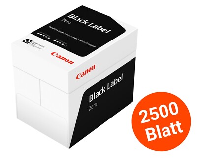 2500 5000 Blatt Canon Black Label A4 80gr Kopierpapier Druckerpapier Papier NEU