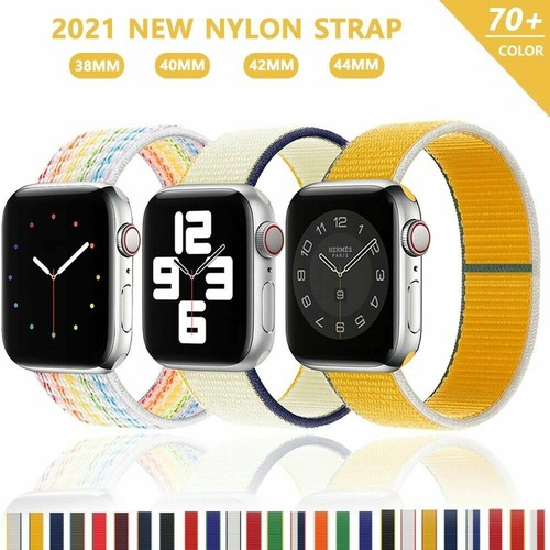 Bracciale iWatch con cinturino in nylon con cinturino per apple watch 6 5  4 | eBay