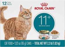 Senior Cat Wet Food 11 Royal Canin Aging Thin Slices Gravy 3oz 12 Pack