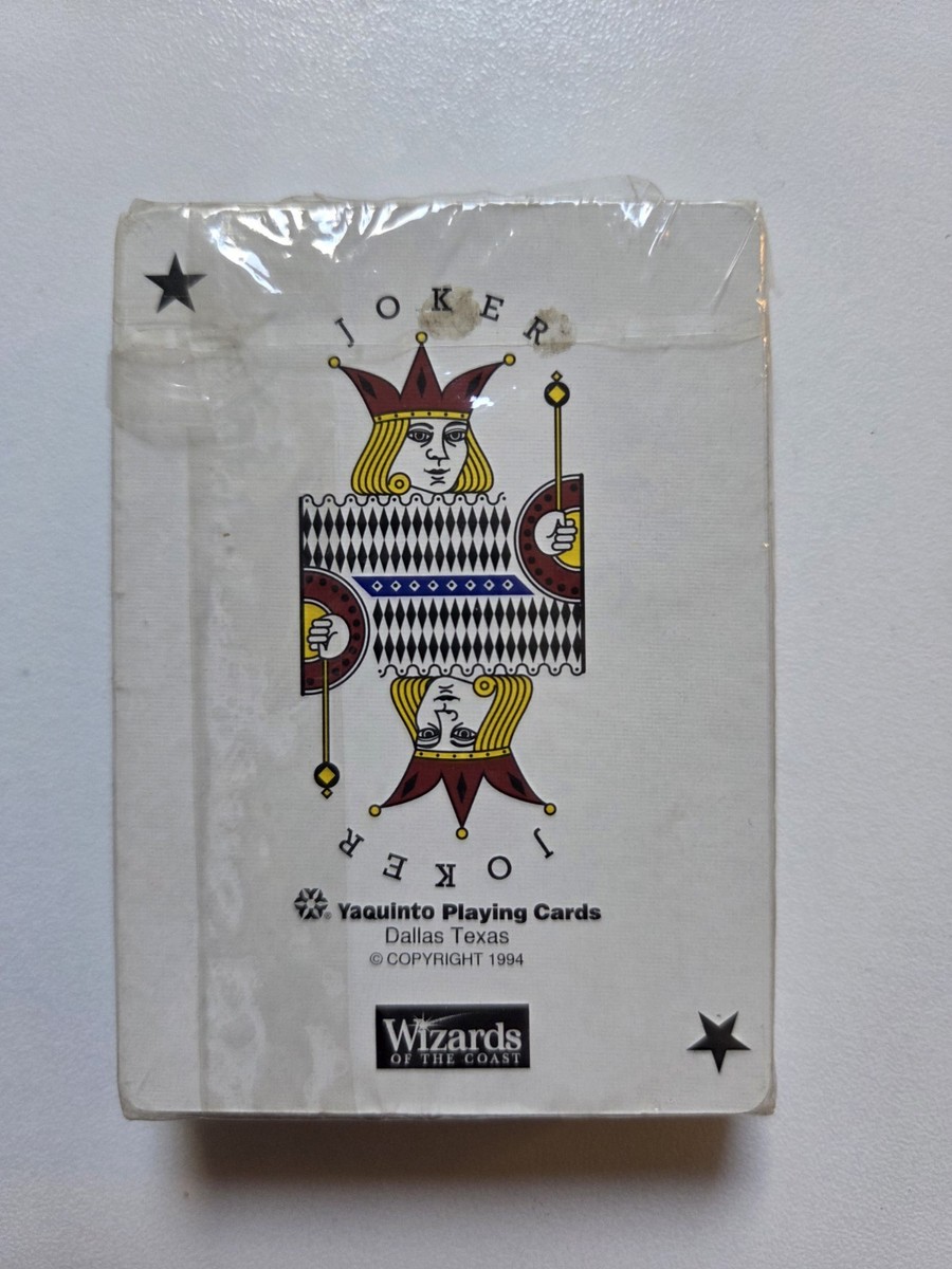 MTG Magic: the Gathering Yaquinto Poker Deck Playing Cards New Sealed 1994 DCI | eBay MTG Magic: the Gathering Yaquinto Poker Deck Playing Cards New Sealed 1994 DCI | eBay
