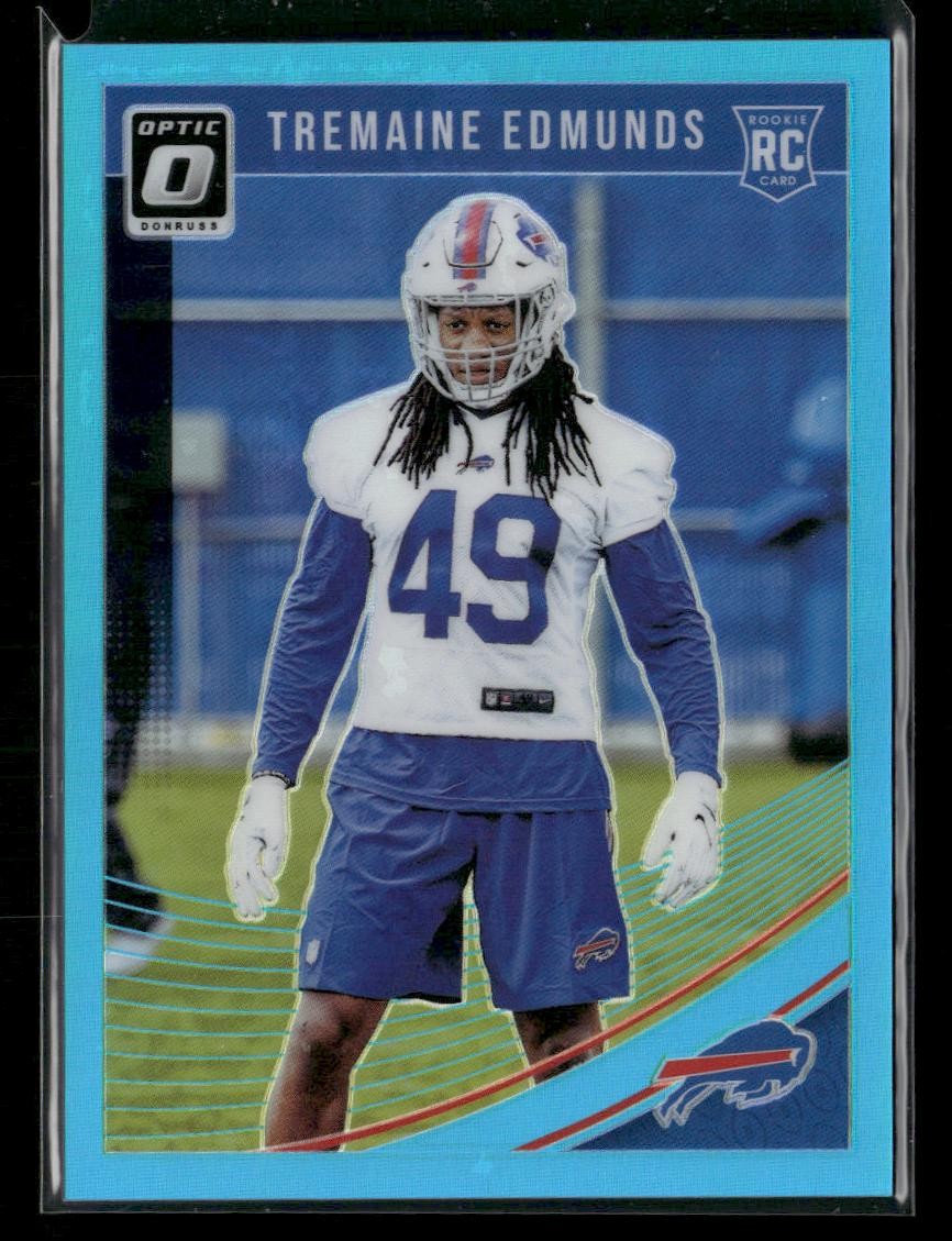 2018 Donruss Optic #107 Tremaine Edmunds Aqua #/299 RC