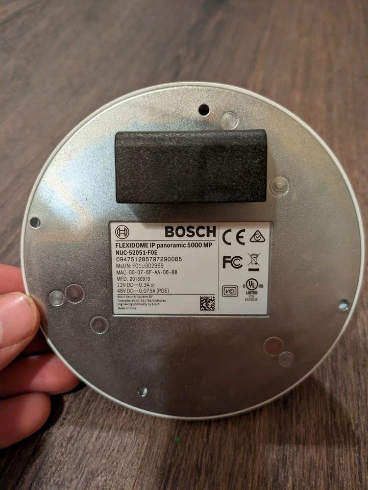 Bosch Flexidome IP  Panoramic 5000 MP NUC-52051-FOE - Image 3 of 3