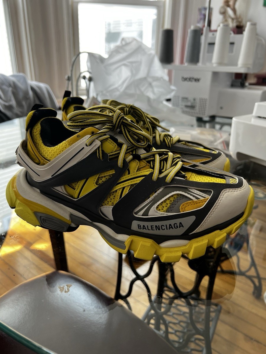 Women's Yellow Balenciaga Track Sneakers Sz 8 US/ 39 EU / 6