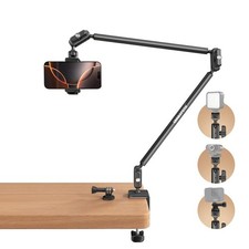 33 Inch Magic Arm Desk Clamp Overhead Camera Phone Mount 1/4 Inch Screw