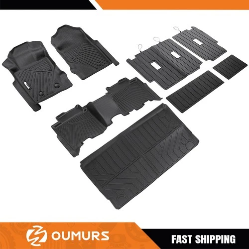 OUMURS Floor Mats Cargo Liner Fit for Ford Bronco 4-Door 2021-2026 All Weather