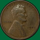 1909 Lincoln Wheat Cent Very Fine VF Coin #33713