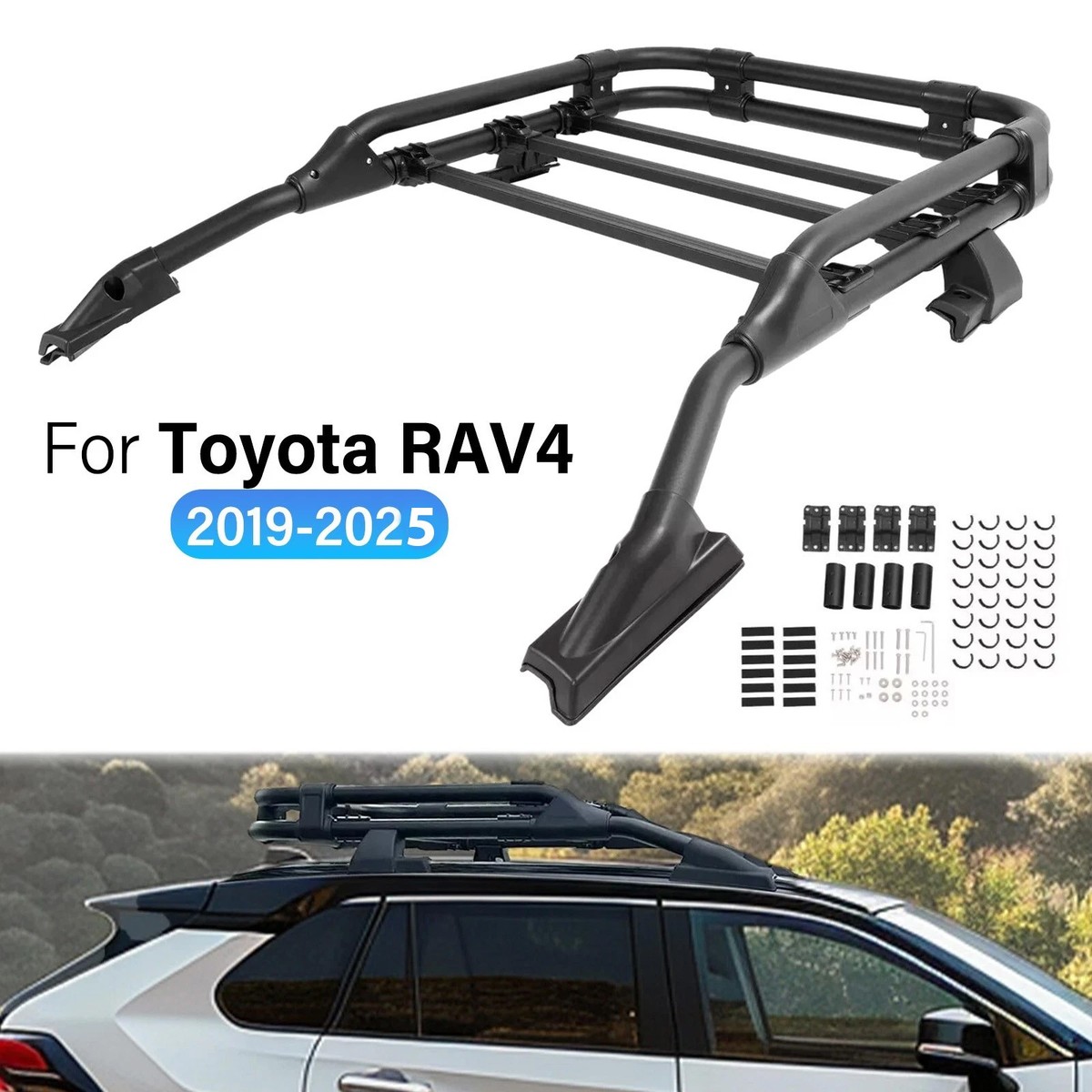 Roof Rack Basket For Toyota RAV4 2019-2025 Rooftop Cargo Carrier