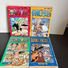 Raro ONE PIECE Vol.7-10 Set di 4 1° Edizione Stampa 1998-1999 Manga Giapponese