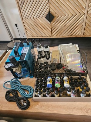 Airbrush Komplett Set mit Kompressor  220- 240 V