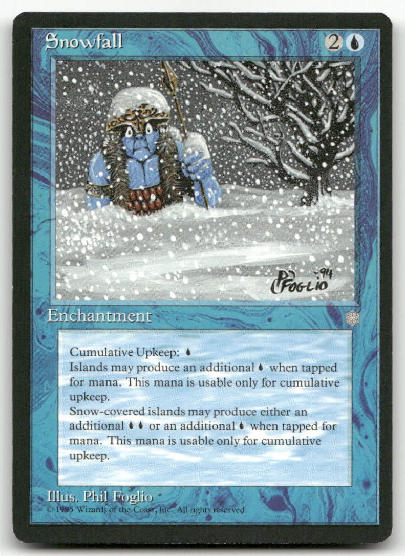 Snowfall (LP) Ice Age ICE Magic MTG