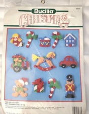 Bucilla 1990 FELT Kit Christmas TOY COLLECTION 82837 Holiday SEALED