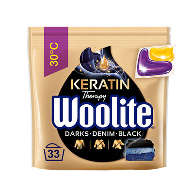 Woolite Keratin Waschcaps Schwarz 33 St