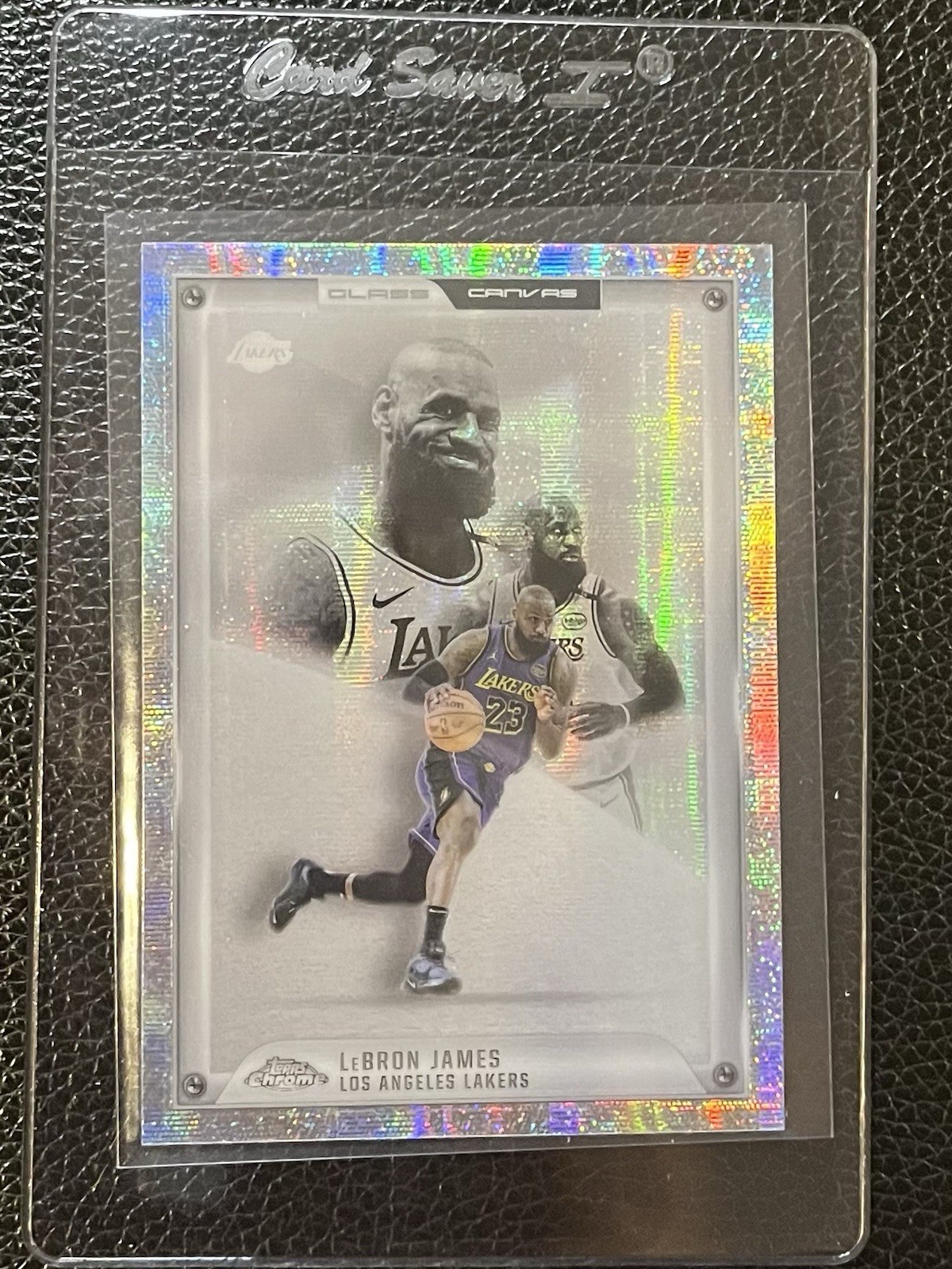 2025-26 Topps Chrome LeBron James Glass Canvas SSP Case Hit 🔥Beautiful Card 🔥