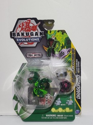 BAKUGAN Evolutions DRAGONOID Platinum Power Up + NANO SCORCHER & SIPHON NEW!