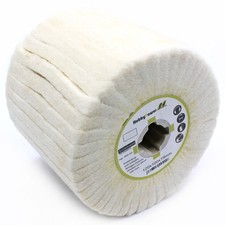 Satinierwalze Polierwalze Filz Wolle zum Polieren f&uuml;r Winkelschleifer 120x100x19