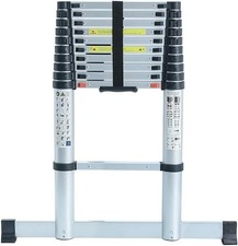 Telescopic Ladder Soft Close Multi-Purpose Extendible Aluminium Ladder 3.2M