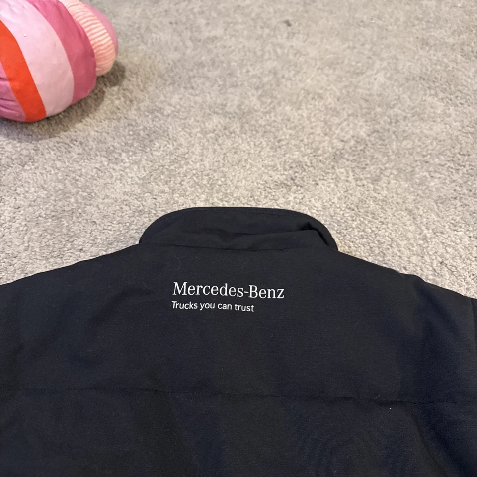 Mercedes Body Warmer  Black Fleece Heavy Duty Mechanic Garage Large - Image 3 of 4
