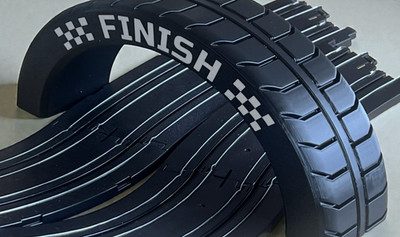  4 Lane HO Slot Car Tire Finish Line Arch