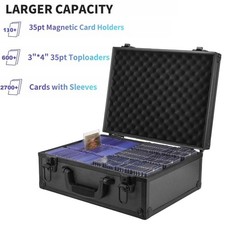 TCG Trading Card Storage Case 6 Slots for Toploaders & Sleeves